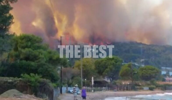 Μεγάλη φωτιά τώρα στην Αχαΐα: Εκκενώνονται χωριά - Μήνυμα από το «112» (Εικόνες)