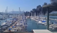 Κέρκυρα: Κάηκαν ολοσχερώς τέσσερα σκάφη στη μαρίνα Γουβιών