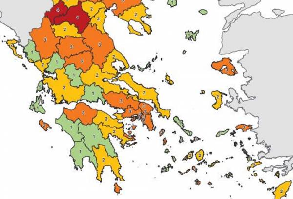 Ο κορονοϊός «σκεπάζει» την Ελλάδα - Πώς άλλαξε ο χάρτης, όλες οι περιοχές
