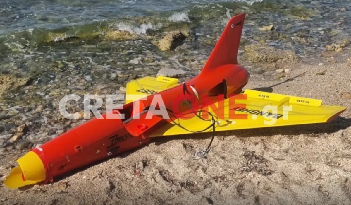 Αναστάτωση στο Ηράκλειο: Είδαν drone να ξεβράζεται στην παραλία και νόμιζαν ότι είναι από το Ιράν