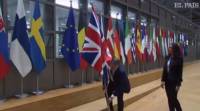 Brexit: Υποστολή της βρετανικής σημαίας στο κτίριο του Ευρωπαϊκού Συμβουλίου