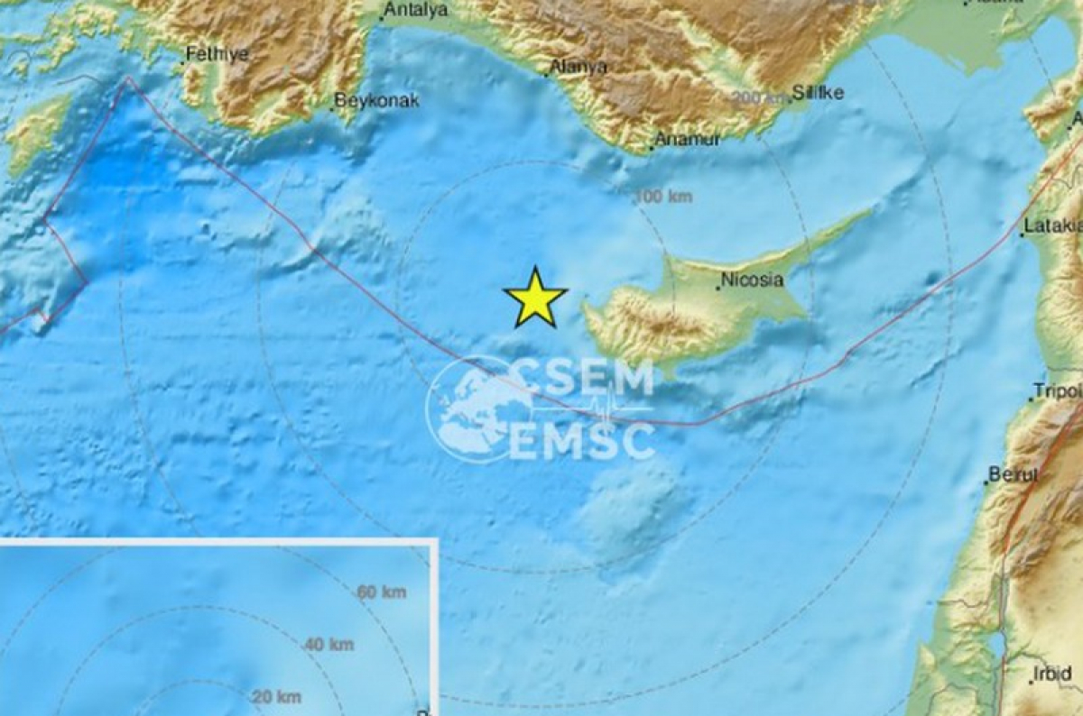 Ισχυρός σεισμός τα ξημερώματα ταρακούνησε την Κύπρο