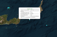 Σεισμός τώρα ανατολικά της Κρήτης