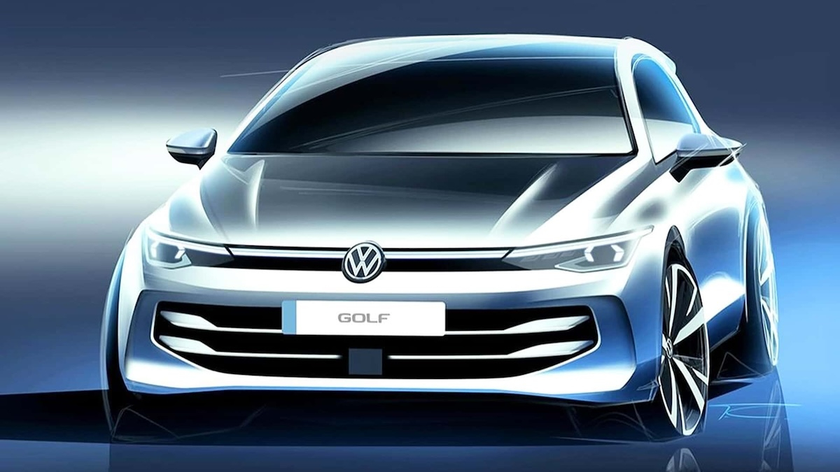 Νέο VW Golf: Τα πρώτα επίσημα σκίτσα του γερμανικού best seller