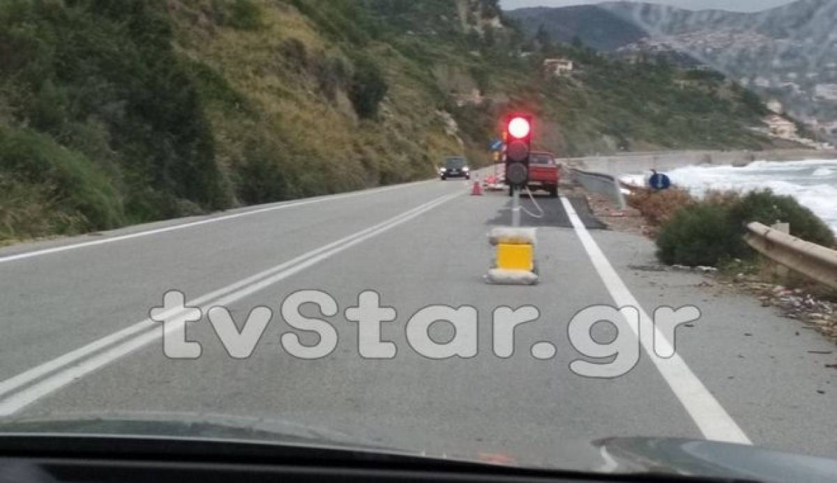 Βράχια έπεσαν και πλάκωσαν αυτοκίνητο της ΟΠΚΕ στην Εύβοια