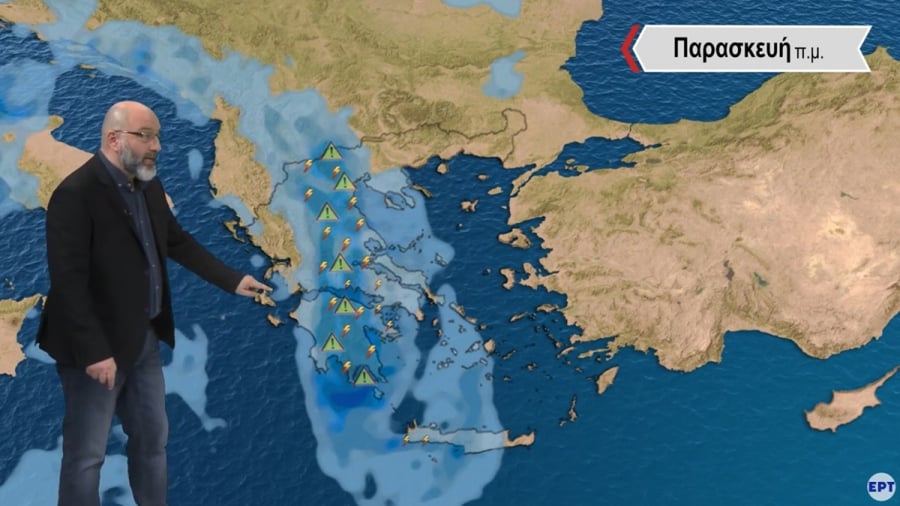 Σάκης Αρναούτογλου: Ισχυρές καταιγίδες - Πότε φτάνουν τα φαινόμενα σε Αθήνα και Θεσσαλονίκη