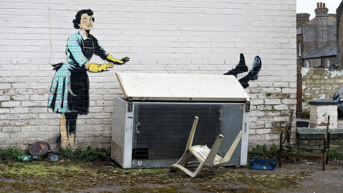 Ο Banksy δημιούργησε έργο για την ενδοοικογενειακή βία την ημέρα του Αγίου Βαλεντίνου