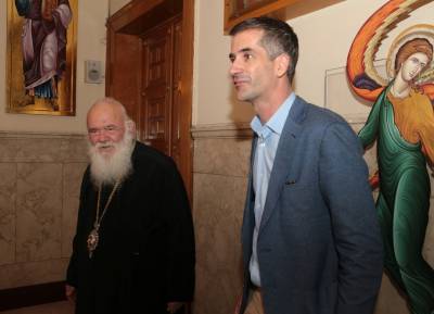 Συνάντηση Μπακογιάννη με τον αρχιεπίσκοπο Ιερώνυμο