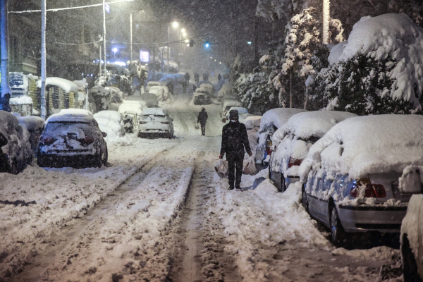 Έκτακτη ανακοίνωση - Κακοκαιρία Φίλιππος: Σφοδρές χιονοπτώσεις αύριο 12/3 σε Αττική, Εύβοια και ανατολική Στερεά