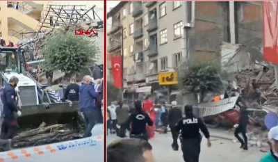 Τουρκία: Πλήθος τραυματιών και εγκλωβισμένων μετά από κατάρρευση κτηρίου στη Μαλάτεια