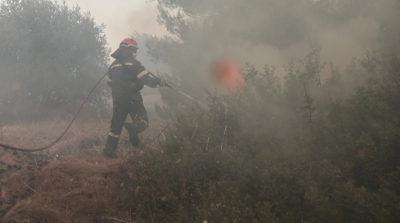 Φωτιά τώρα στα Μακρίσια Κρεστένων και στο Δήμο Φαιστού στο Ηράκλειο