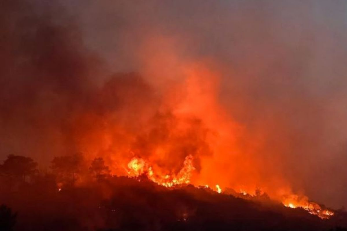 Καλύτερη η εικόνα της φωτιάς στη Σάμο - Απρόσιτο το σημείο που ξέσπασε η πυρκαγιά
