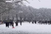 Η μάχη της χιονόμπαλας: 200 άτομα αψήφησαν το lockdown και έστησαν αγώνα