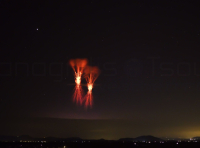 Σπάνιος κεραυνός με διπλό red sprite στο Αιγαίο - Συγκλονιστική φωτογραφία