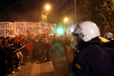 Επεισόδια με διαδηλωτές στην Αθήνα, λόγω... Μέρκελ