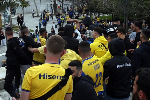 Chaos in Athens: Maccabi fans unleash unrest at Syntagma Square