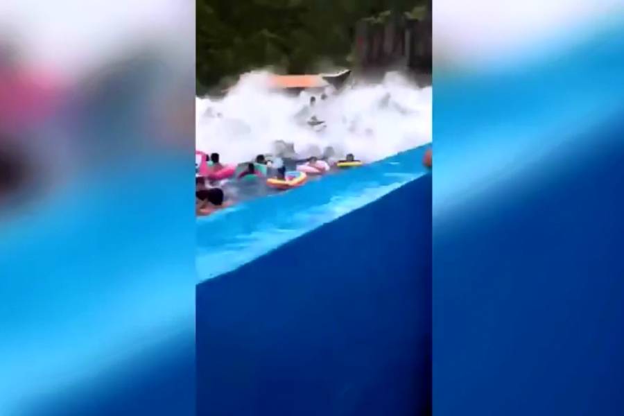 Κίνα: «Τσουνάμι» τριών μέτρων σε πισίνα! - 44 τραυματίες (Βίντεο)