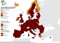 Χαμόγελα για τον χάρτη του κορονοϊού: «Πορτοκαλί» η μισή Ελλάδα, ανησυχία για την Αττική