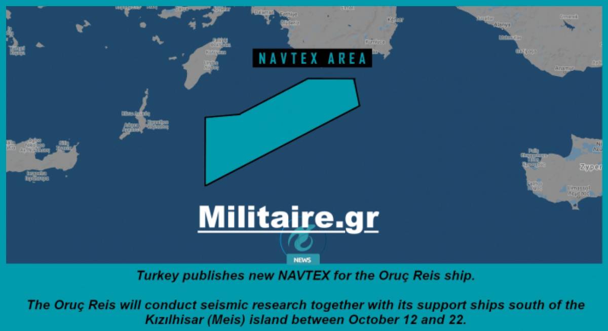 Νέα αντι-Navtex της Τουρκίας στο Καστελόριζο