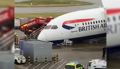 Συναγερμός στο Χίθροου: Κατέρρευσε η «μύτη» αεροπλάνου της British Airways