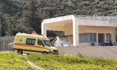 Κορονοϊός στα Χανιά: Η στιγμή μεταφοράς ύποπτου κρούσματος στο νοσοκομείο