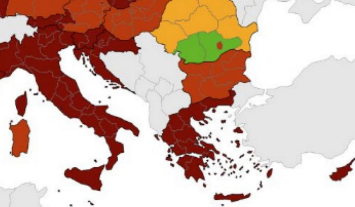 Κορονοϊός: Τρομάζει ο νέος χάρτης του ECDC - Στο «βαθύ κόκκινο» η Ελλάδα
