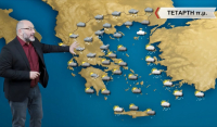 Σάκης Αρναούτογλου: Σφοδροί νοτιάδες, χιόνια και βροχές την Τετάρτη - Οι περιοχές που θα πλήξουν