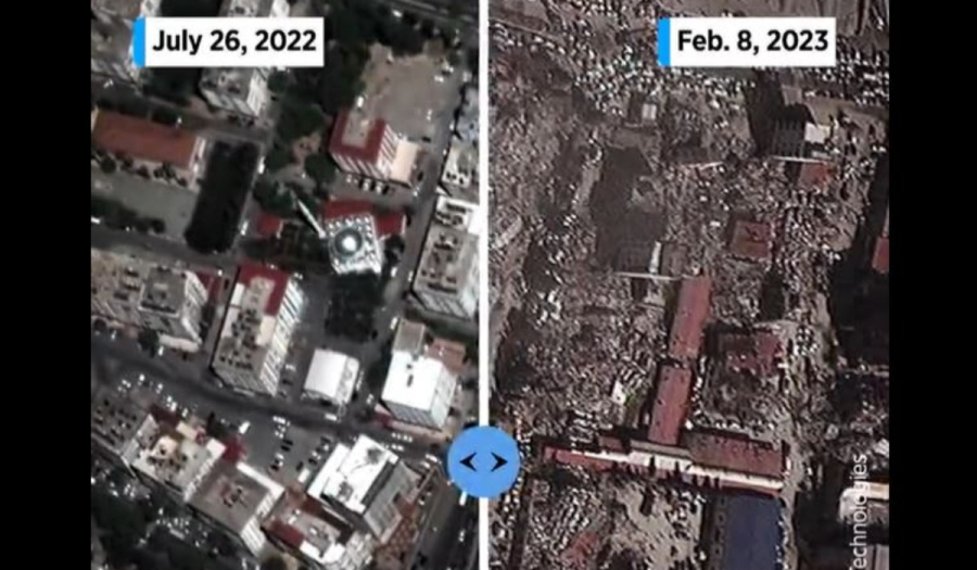 Τουρκία: Πριν και μετά τους σεισμούς - Συγκλονίζουν δορυφορικές εικόνες