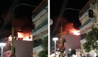 Ξάνθη: Φωτιά και εκρήξεις σε πολυκατοικία