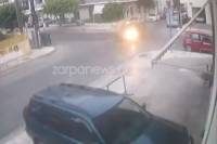 Χανιά: Αυτοκίνητο εκσφενδονίζει μοτοσικλετιστή και εξαφανίζεται (Βίντεο)