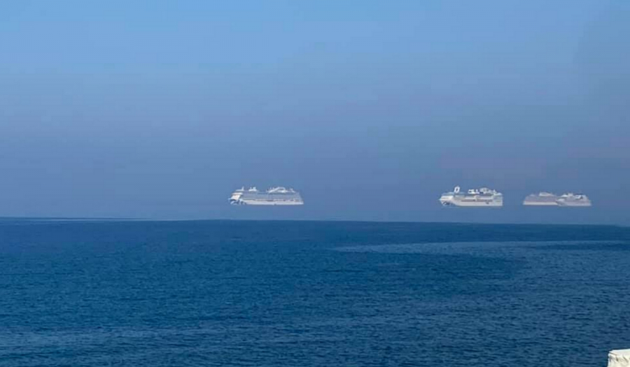 Λεμεσός: Η φωτογραφία με τα «ιπτάμενα» πλοία που έγινε viral
