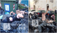 Απαράδεκτες εικόνες στη Ρόδο: Μεθυσμένοι τουρίστες ξαπλώνουν σε ξεχειλισμένους κάδους σκουπιδιών