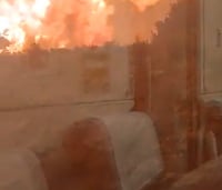 Πανικός στους επιβάτες τρένου στην Ισπανία - Το κύκλωσε η φωτιά (βίντεο)