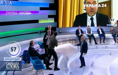 Ουκρανία: Ξύλο στην τηλεόραση μεταξύ δημοσιογράφου και φιλορώσου πολιτικού