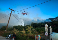 Σε εξέλιξη η φωτιά στην Κεφαλονιά: Ενισχύονται οι δυνάμεις - Καταγγελία ότι ξεκίνησε από βοσκό που πήγε να κάψει χόρτα