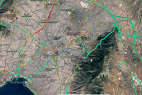 Κίνηση Τώρα: Προβλήματα σε Κηφισό, Κηφισίας, Κέντρο Αθήνας - Οι δρόμοι στο κόκκινο