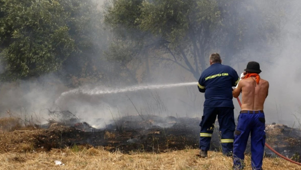 Φωτιά τώρα στην Κορινθία: Φλέγεται δύσβατη δασική έκταση στην περιοχή Στεφανί