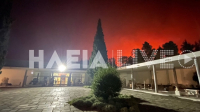 Φωτιά - Αρχαία Ολυμπία: Χωρίς ρεύμα η περιοχή