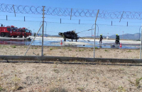 Φωτιά σε ελικόπτερο στο «Ελευθέριος Βενιζέλος» - Κόπηκε στη μέση
