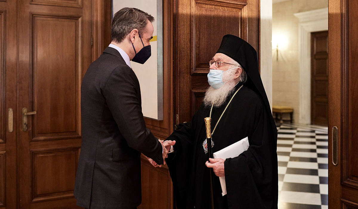 Συνάντηση Μητσοτάκη με τον αρχιεπίσκοπο Αλβανίας, Αναστάσιο