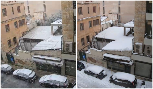 Timelapse βίντεο: Πώς το χιόνι σκέπασε την Αθήνα