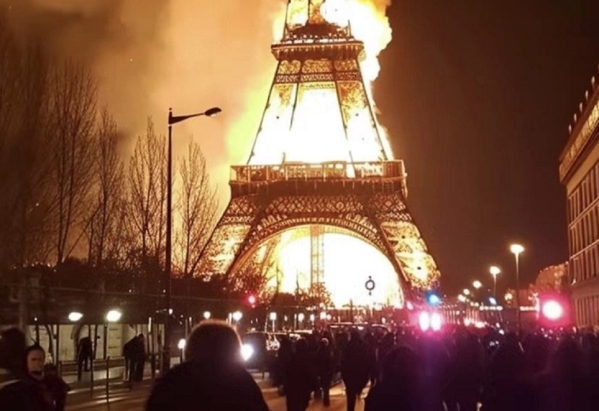 Άλλη μία deepfake νίκη: Εικόνες με τον Πύργο του Άιφελ στις φλόγες έγιναν viral