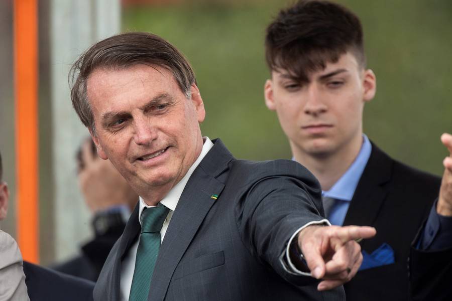 Ο Βραζιλιάνος πρόεδρος με τον γιο του Φλάβιο