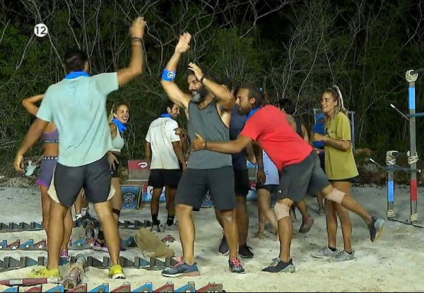 Survivor All Star Ελλάδα - Τουρκία: Οι μπλε ανέτρεψαν όλο τον αγώνα - Γίγαντας Μαρτίκας