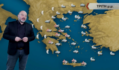Σάκης Αρναούτογλου: Επιμένουν κρύο και χιόνια στην Αττική - Άνοιξη την 25η Μαρτίου