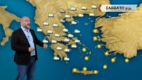 Σάκης Αρναούτογλου: Αλλάζει ο καιρός το Σάββατο - Φεύγουν οι βροχές, μένουν τα σύννεφα