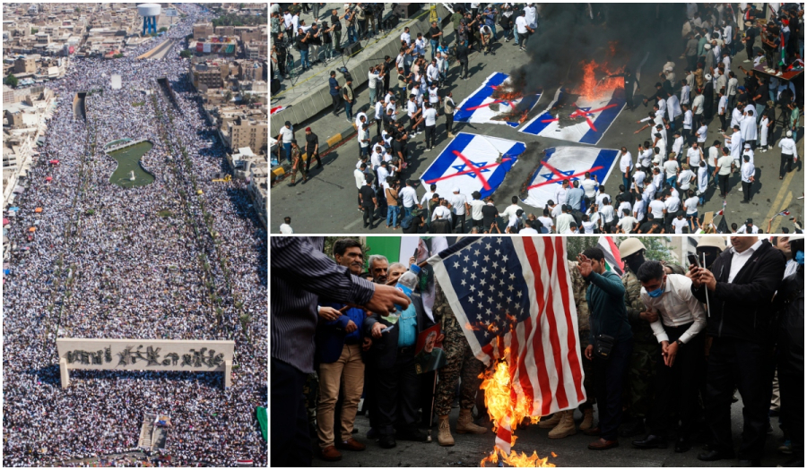 Χιλιάδες διαδήλωσαν υπέρ των Παλαιστινίων - Πλημμύρισαν οι δρόμοι σε Ιράν, Ιράκ και Ιορδανία