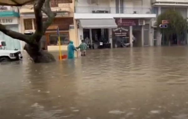 Αριδαία: Πλημμύρισαν σπίτια και καταστήματα - Κλειστά σχολεία λόγω κακοκαιρίας