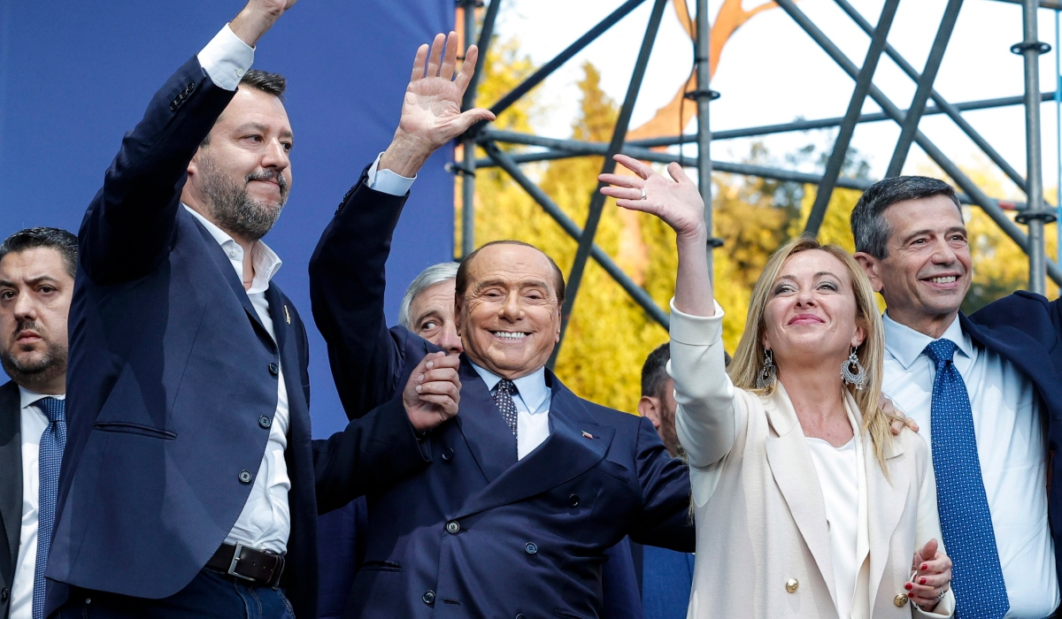 Εκλογές στην Ιταλία: Οι συντηρητικοί αρχηγοί στην τελευταία τους μεγάλη συγκέντρωση