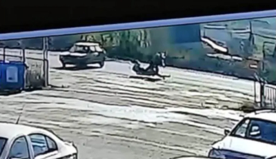 Τρίκαλα: Σοκάρει βίντεο από τροχαίο με εγκατάλειψη - Οδηγός μηχανής εκσφενδονίστηκε στον αέρα